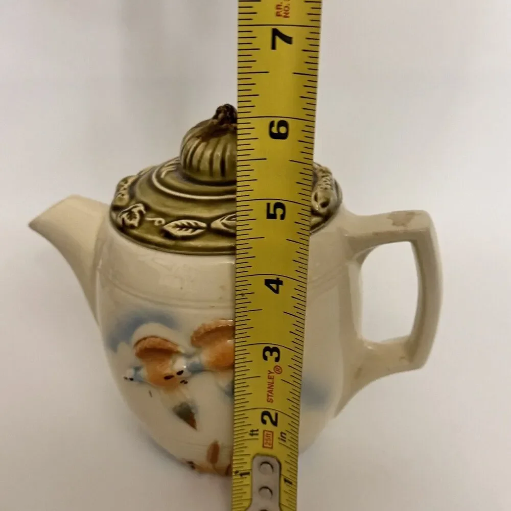 Vintage Porcelier Vitreous China Teapot – Duck Design – Rare Find!